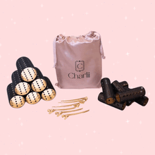 Load image into Gallery viewer, CHARLII - The Marilyn Set - Xtra Wide Quick Grip Rollers Black/Gold