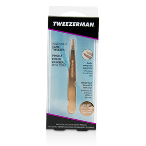 TWEEZERMAN Rose gold slant tweezer